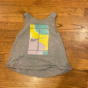 Nike gray crop top